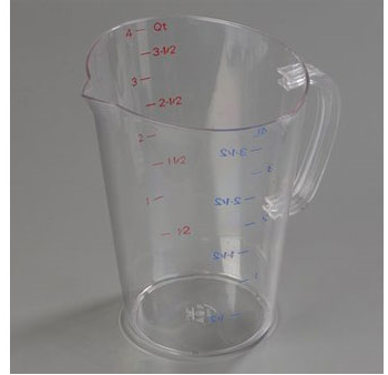 Measuring Cup, 128 oz. (1 gallon) capacity